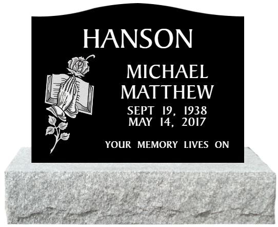 24" x 6" x 18" Single Upright Monument 285lbs with Base 238lbs DELIVERED IN 2 WEEKS