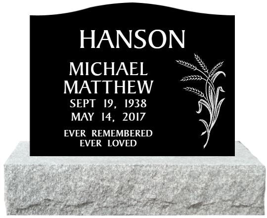 24" x 6" x 18" Single Upright Monument 285lbs with Base 238lbs DELIVERED IN 2 WEEKS