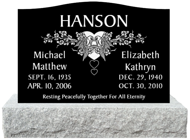 30" x 6" x 20" Double Upright Monument 396lbs with Base 285lbs DELIVERED IN 2 WEEKS