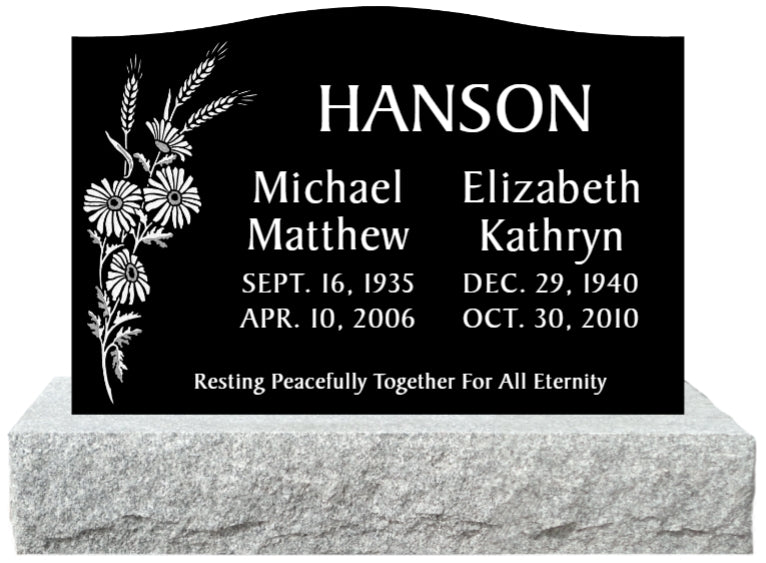 30" x 6" x 20" Double Upright Monument 396lbs with Base 285lbs DELIVERED IN 2 WEEKS