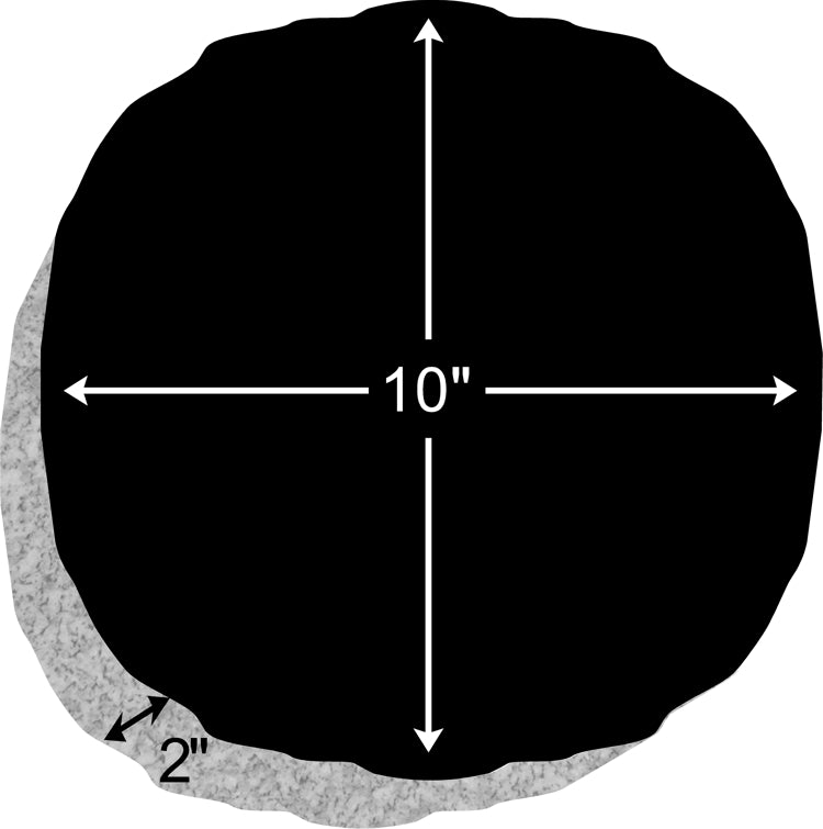 10" x 10" x 2" Round Marker 30lbs DELIVERED IN 2 WEEKS
