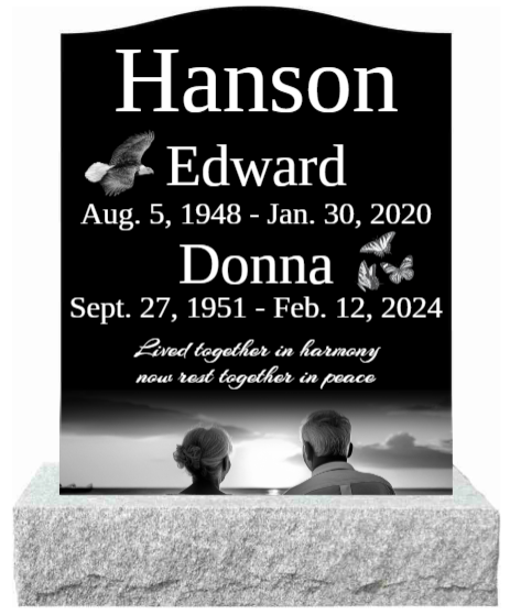 $1,995 LASER ETCHED UPRIGHT MONUMENTS - PRE ORDER NOW FOR 2026