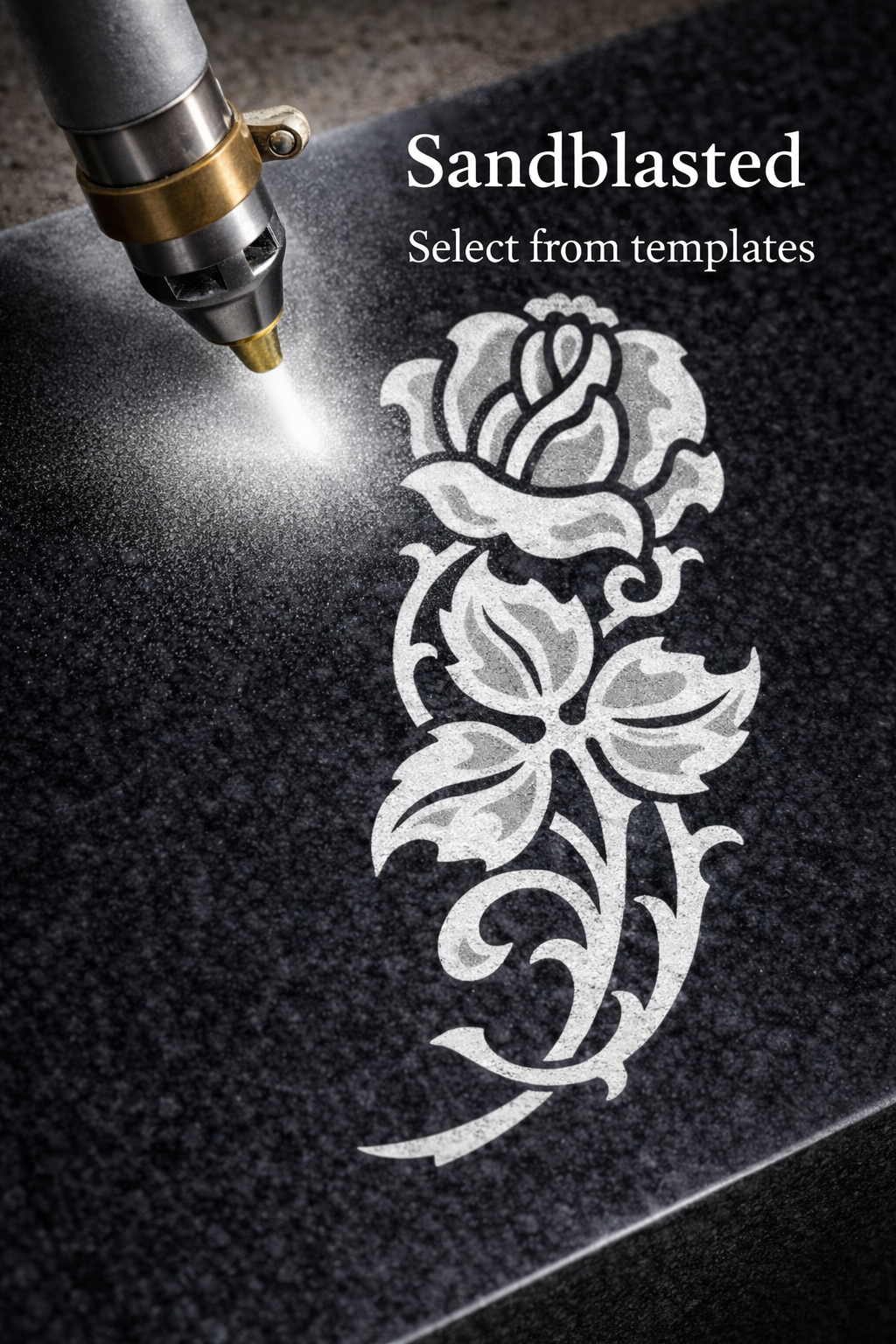 SANDBLASTED - SEE PRE-DESIGNED TEMPLATES