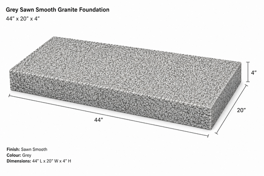 44x20x04 Granite Foundation