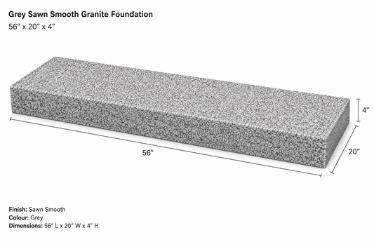 56x20x04 Granite Foundation