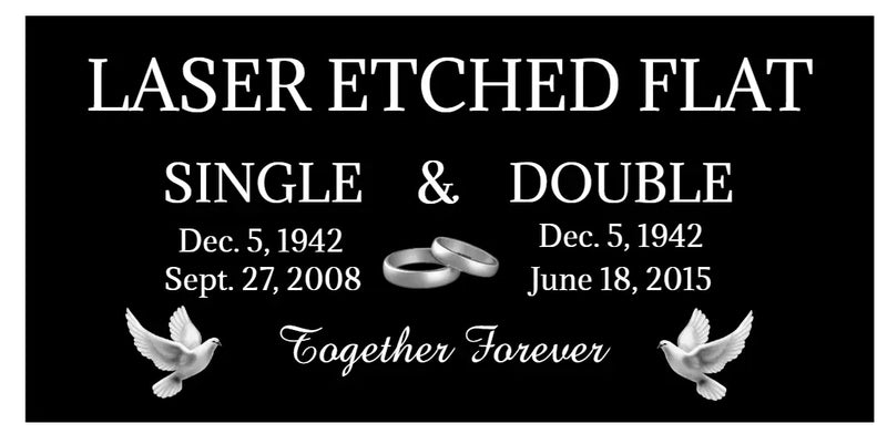 Laser Etched Memorials