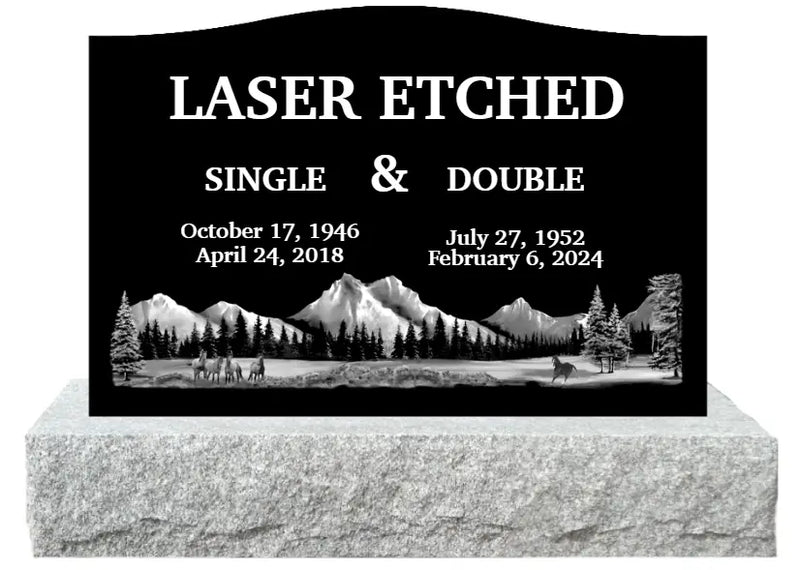 Laser Etched Memorials
